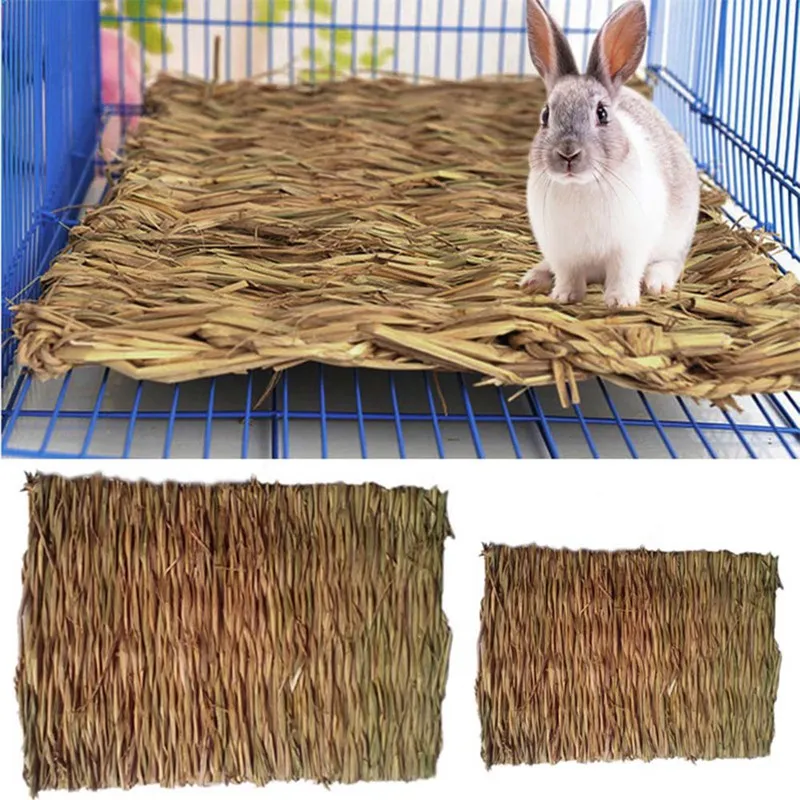 

Hamster Rabbit Grass Mat Pet Rabbit Chew Mat Breakers Toy Small Animal Rat Guinea Pig Bed House Interesting Pet Supplies