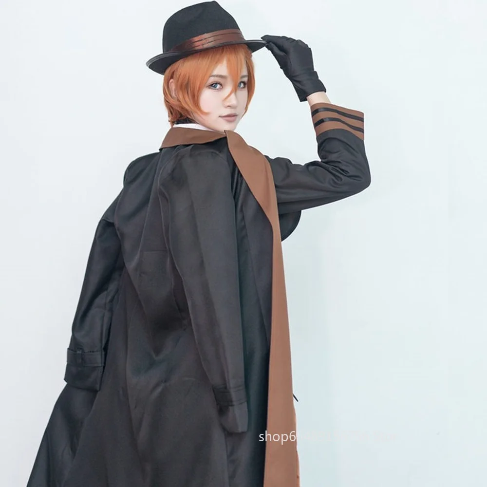 Костюм для косплея аниме чуя накахара бродячие псы костюм порта мафии униформа