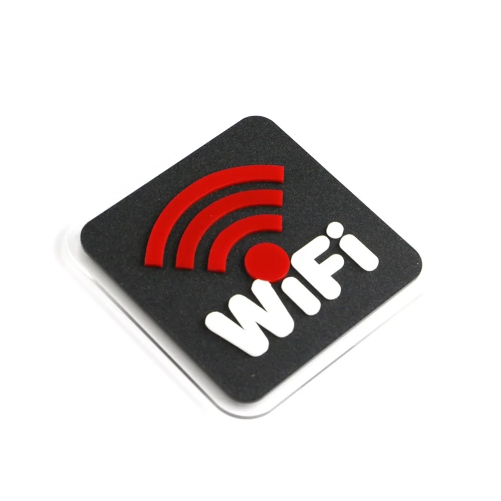 

11*11cm (4.3*4.3inch) Acrylic Wifi Signage Plate Board Wall Sticker