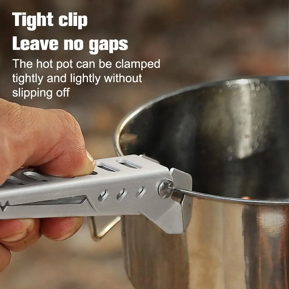 

Dish Clamp Pot Pan Gripper Clip Hot Dish Plate Bowl Camping Anti-Scald Pan Clip Tableware Accessories Outdoor Picnic Handle