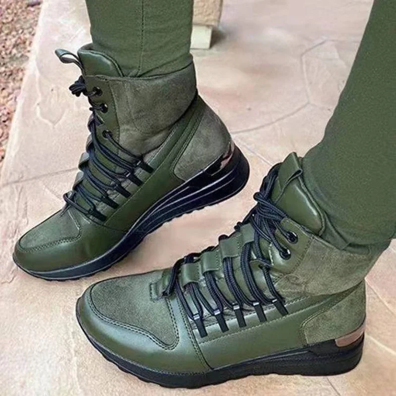 

Ankle Boots Shoes for Women Platform Sports Shoes Flat Low Heel Winter Sneakers for Female Timberlands Boot Running Shoe