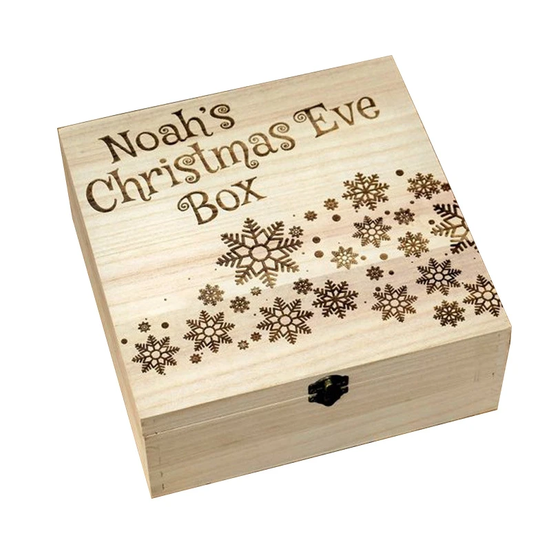 Рождественская коробка деревянная резьба Подарочная креативная елка шоколадные