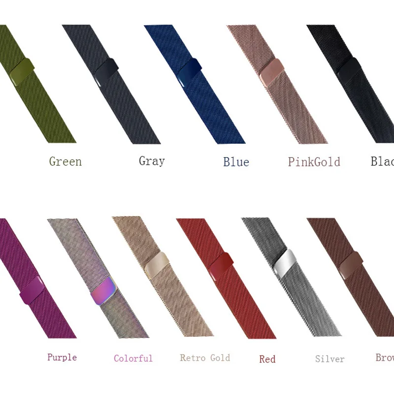 Спортивный ремешок из нержавеющей стали для Apple Watch Series 1 2 3 4 5/42 38 мм iWatch