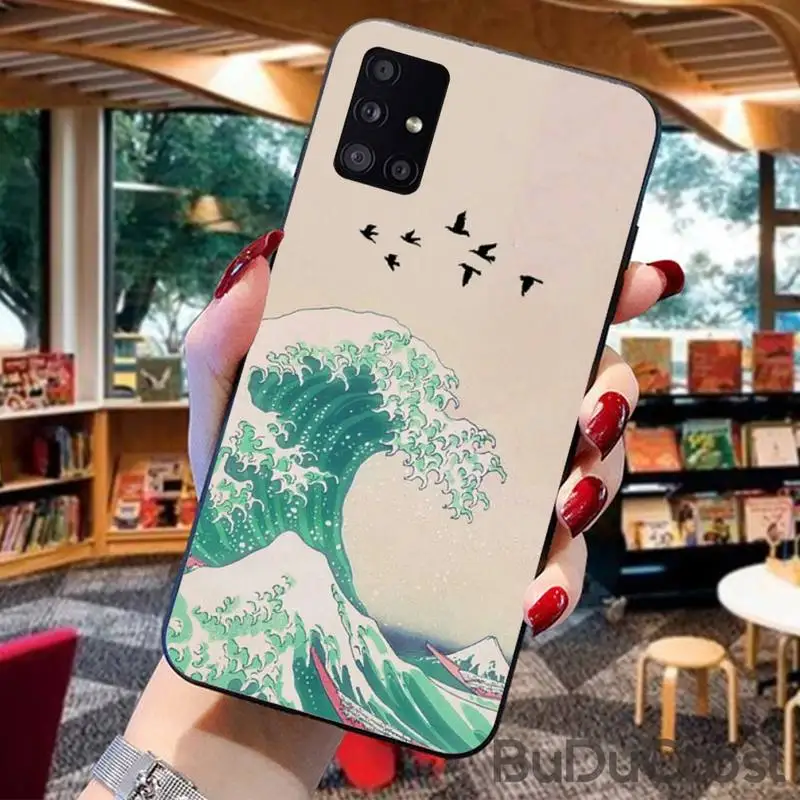 

Kanagawa Surfing Phone Case for Samsung A91 01 10S 11 20 21 31 40 50 70 71 80 A2 CORE A10