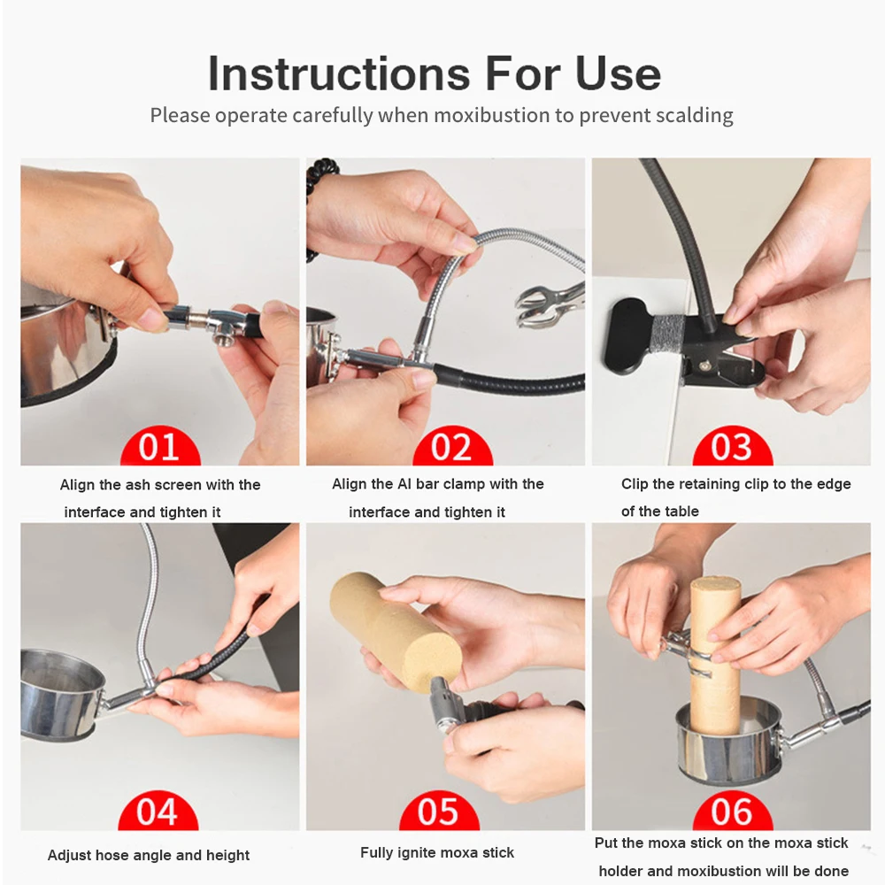 Moxa Rolls Clip Holder Бездымная Мокса рулон палочка для прижигания ролик китайское