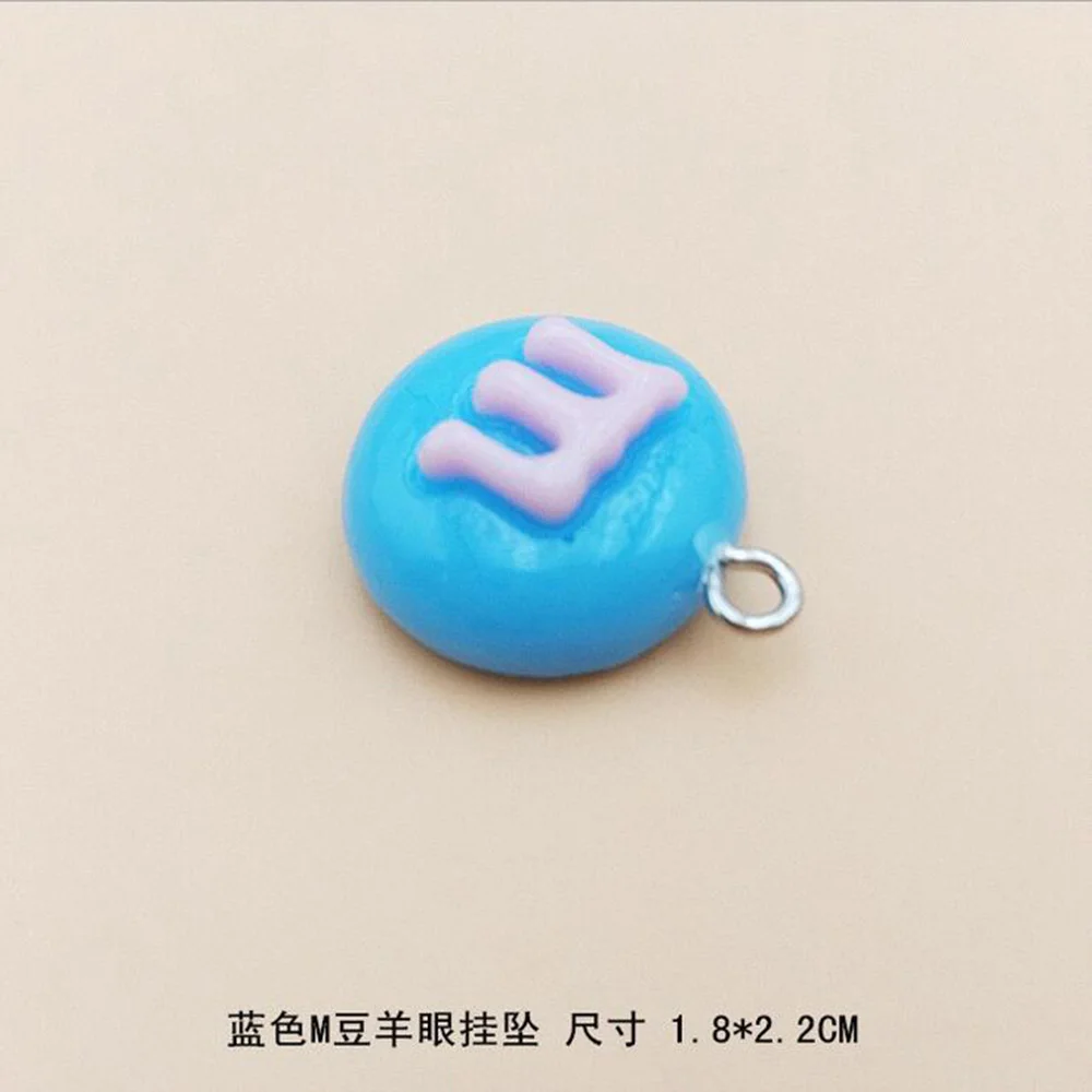 Yamily 10 шт./каучуковые Подвески с имитацией конфет M в виде шоколада подвеска брелок