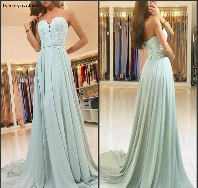 2019 милое шифоновое платье подружки невесты трапециевидной формы с аппликацией