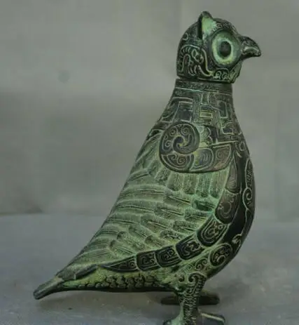 Бесплатная доставка античная старинная китайская Бронзовая посуда чайник для