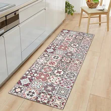 Tiles Pattern Kitchen Mat Carpet Boho Flannel Anti-slip Door Entrance Mat Soft Rugs Mats for Living Room Bedroom Bathroom Tiles Pattern Kitchen Mat Carpet Boho Flannel Anti-slip Door Entrance Mat Soft Rugs Mats for Living Room Bedroom Bathroom
