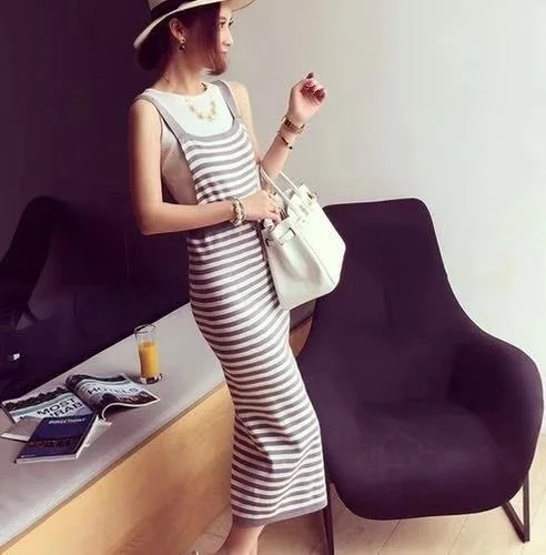 

2021 New All-Matching Slim Fit Long Skirt Cross Strap Back