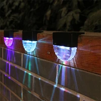 ourfeng solar sconces outdoor wall led light waterproof ladder fence garden landscape staircase lamp decoration