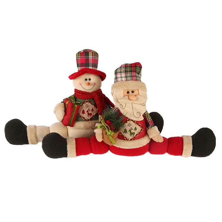 Рождественский декоративный ограничитель открывания двери снеговик/Санта Клаус