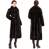 plus size 6xl faux fur coat women 2021 new fashion winter thick warm overcoat imitation fur long mink coats female jackets top