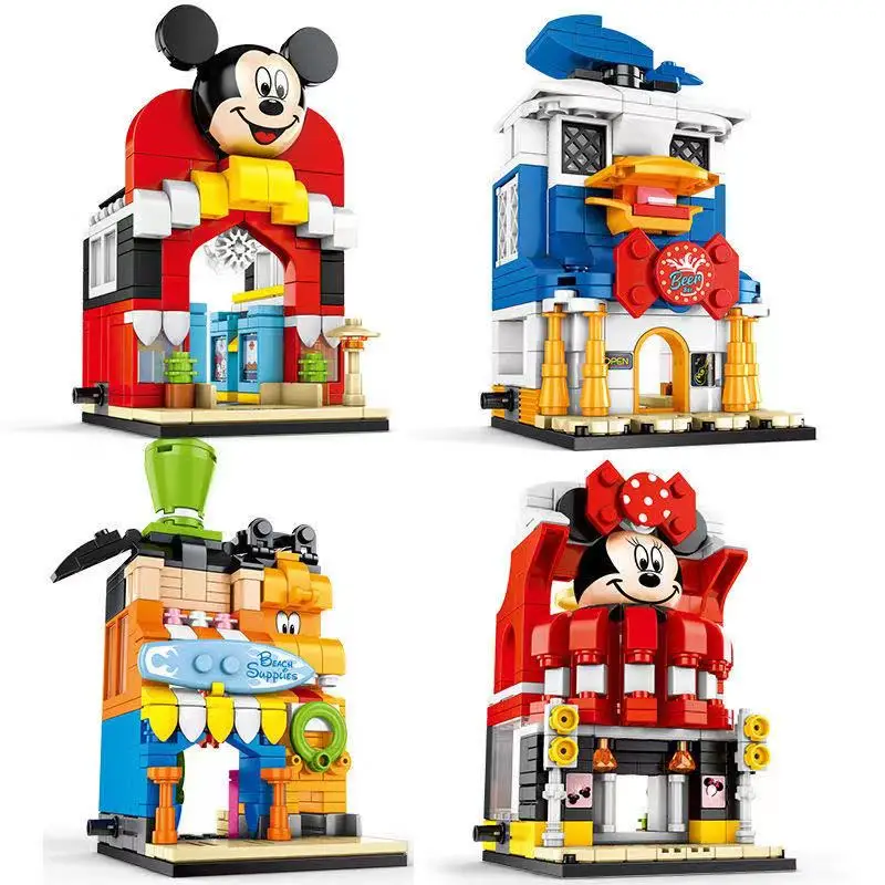 

Классические игрушки из мультфильма «герои Диснея», модель замка Микки и Минни, подарок для детей