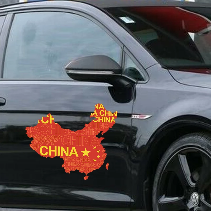 HotMeiNi 2 шт. китайский национальный флаг автомобиля зеркало заднего вида