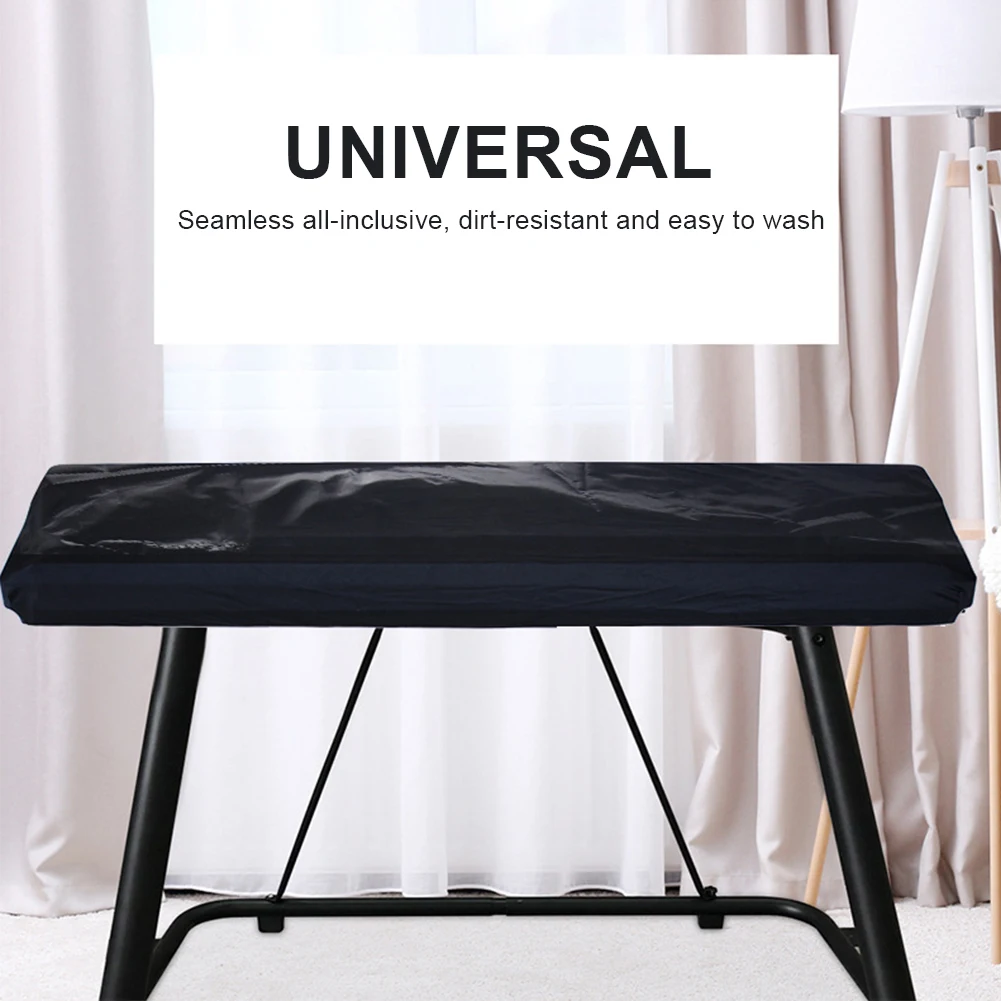 

61/88 Keys Piano Keyboard Covers Piano Keyboards Stretchable Dust Proof Folding Waterproof Covers With Drawstring Locking Clasps
