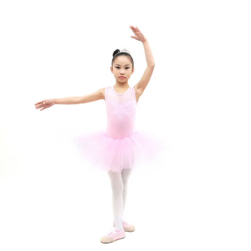 Детское балетное танцевальное платье балерины Тюлевое Сетчатое юбка Одежда для