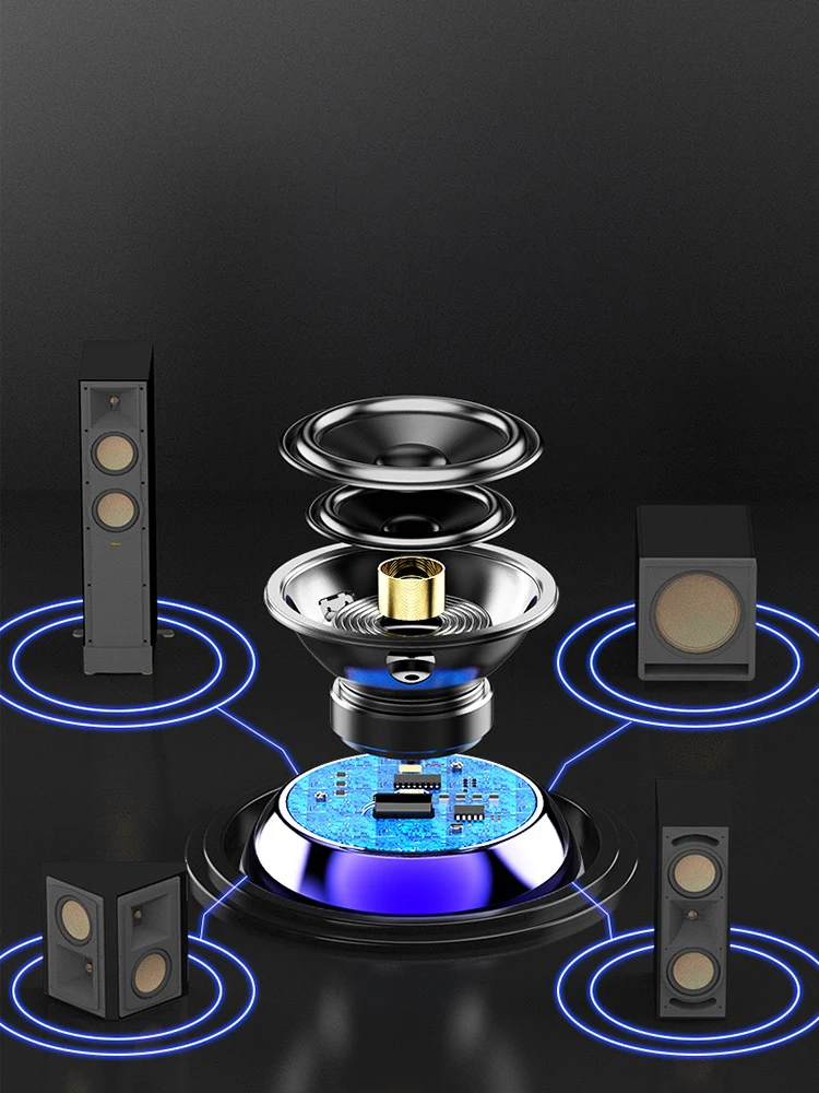 

Bluetooth Speakers Subwoofer Portable Mountain Climbing Outdoor 3D Surround Sound Altavoces Oval