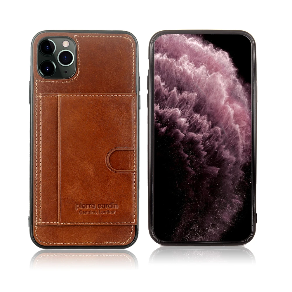 Для Apple iPhone 11 Pro Max 11pro чехол для телефона Pierre Cardin натуральная кожа X XS тонкий
