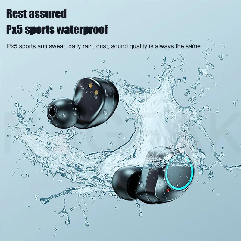 

Wireless Bluetooth Headphone Earphones 5.0 Charging Box 9D Stereo Sports Waterproof Earbuds Headsets True wireless