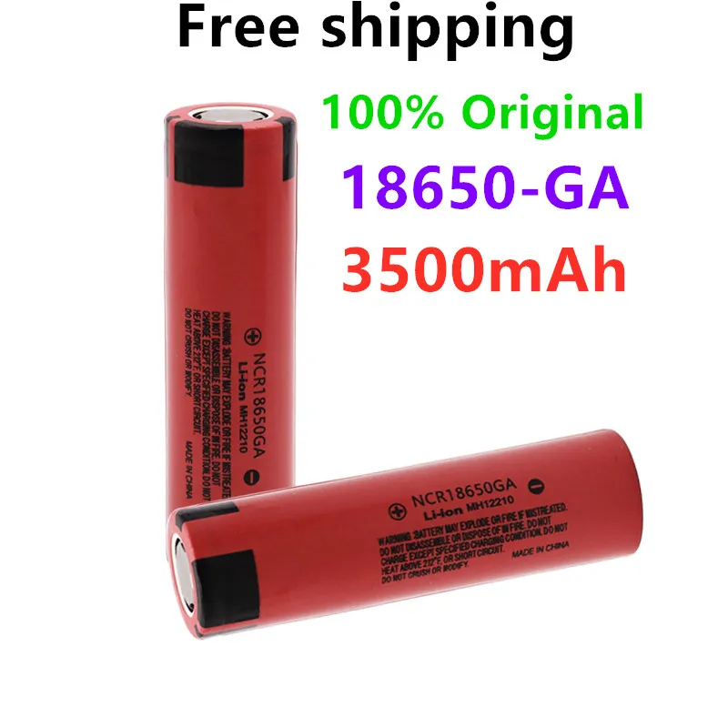 100% Новый оригинальный 18650 GA 3 7 v 3500mah литиевый аккумулятор для