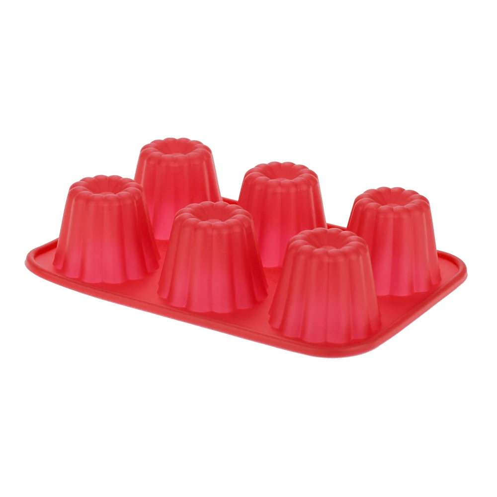 Силиконовая форма для выпечки MOSEKO с 6 отверстиями 3D в форме цветка шоколада