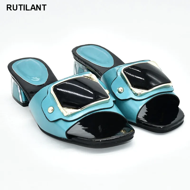 2020 г. Специальное поступление Свадебные туфли зеленого цвета в нигерийском стиле