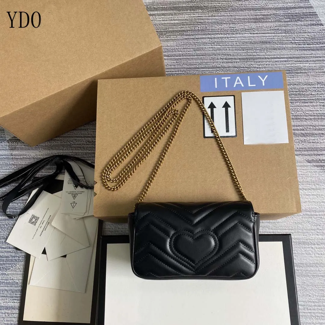 

Classic Luxury Jewelry Ladies Shoulder Bag ITALY Designer Custom Hardware 100% Leather Chain Messenger Bag Dinner Bag Clutch Bag