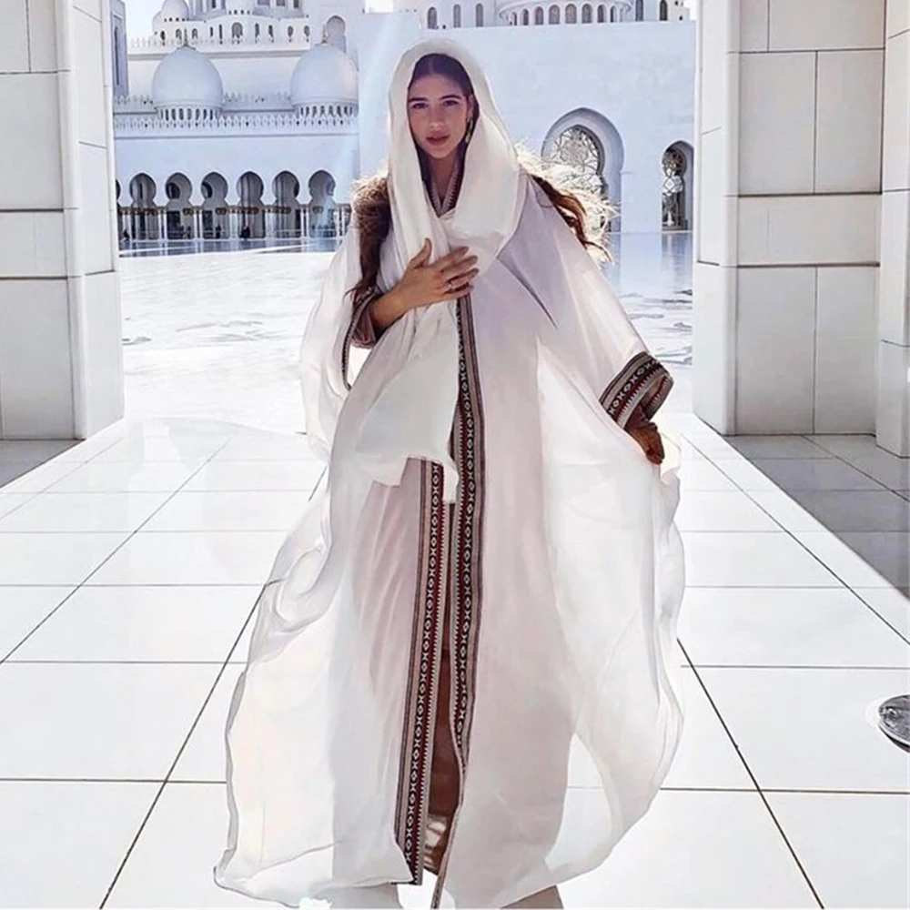 Женская шифоновая накидка Siskakia свободная пляжная туника с длинным рукавом и