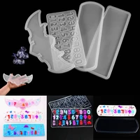 3 styles door name number plate silicone mold square board resin casting molds for diy crafts home door decoration tools