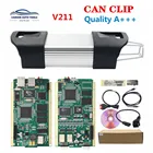 Диагностический инструмент V211 Can Clip, печатная плата с полным чипом, Золотая плата с CYPRESS AN2135SC2136SC, сканер OBD2 CAN Clip интерфейса