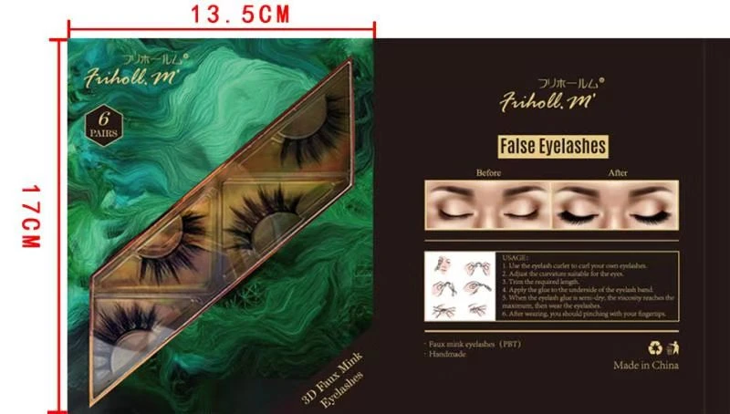 DORADOSUN 3D Искусственные норковые ресницы 6 пар в полоску натуральные длинные