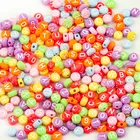 DIY бисер,Новинка 2021,глиняные бусины с буквами для изготовления ювелирных изделий,бисер для рукоделия,бусины для браслетов,глина для рукоделия,бусины с буквами,буквы для браслета