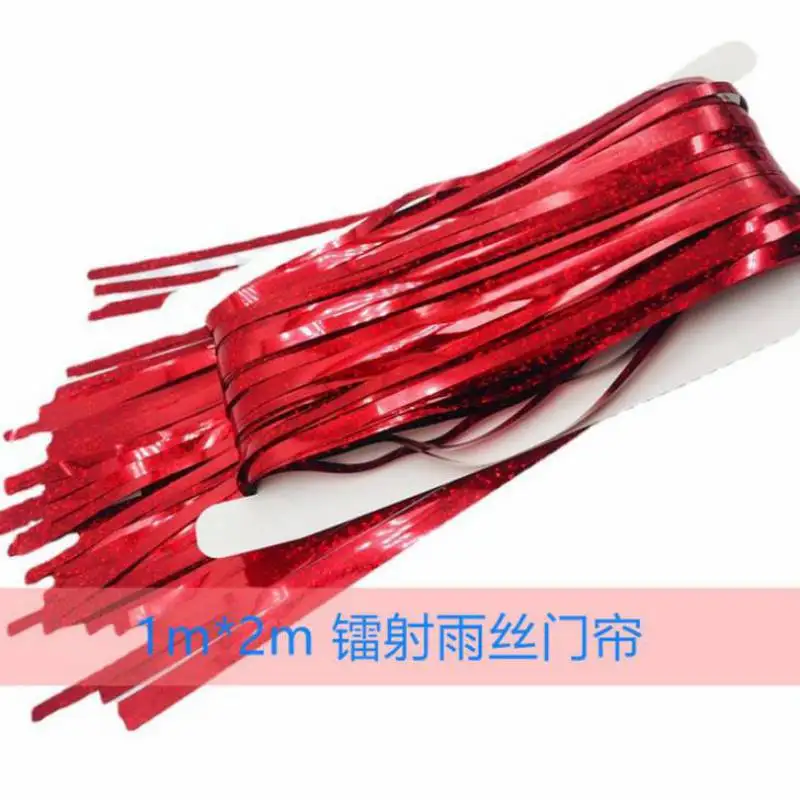 

Gold foil red silver foil rain curtain tassel birthday party room decoration wedding background decoration supplies