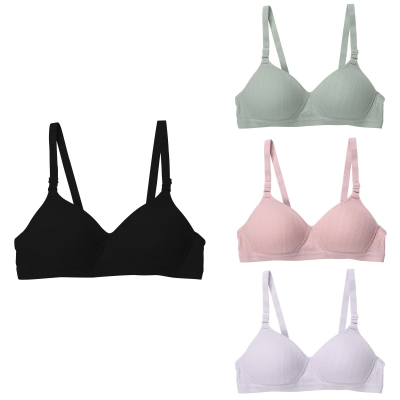 

Woman Bras Female Sexy Smooth Surface Push Up Ring Seamless Solid Color 3/4 Cup Thin Pad Cotton Underwear Lingerie2020