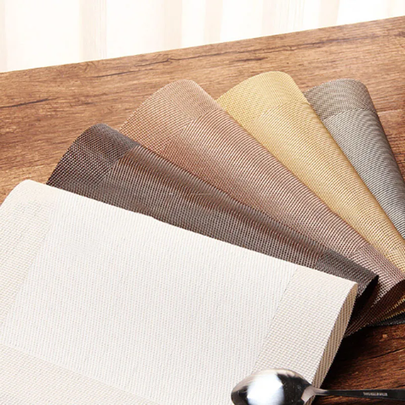 4 шт./лот подложка из ПВХ модный коврик для обеденного стола дисковые подложки