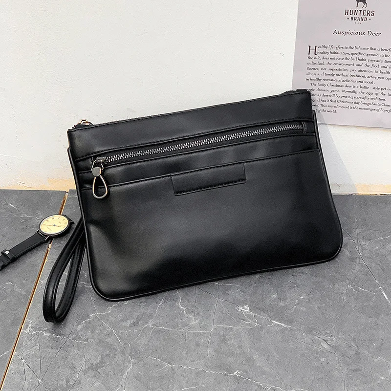 

Деловой вечерний клатч для мужчин, модная конверт, бумажник, сумочка Сумочка-клатч из мягкой кожи, роскошный дизайн, 2020