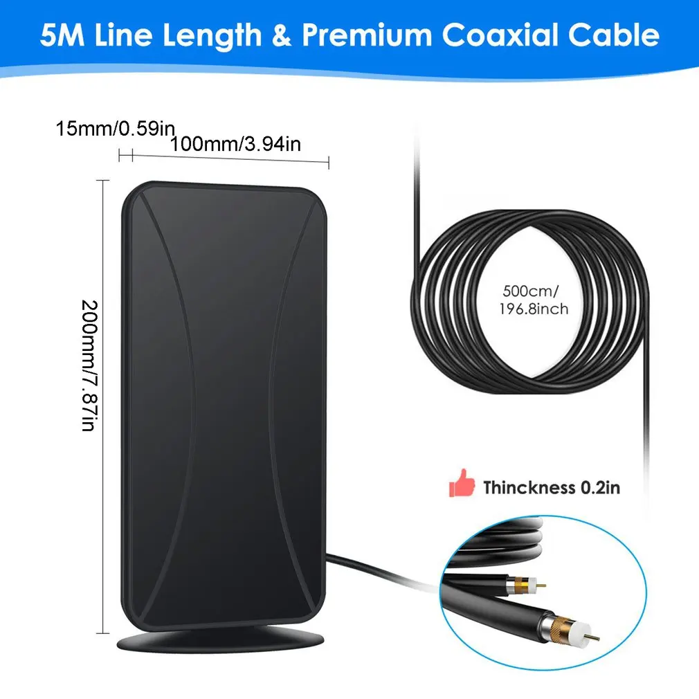 HDTV Antenna DVB-T2 Hight Definition Indoor And Outdoor Digital Crystal Image Sound Quality | Электроника