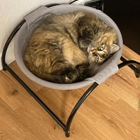 luxury pet cat hanging bed house round soft cat hammock cozy rocking chair detachable pet bed cradle house for cats dog nest mat