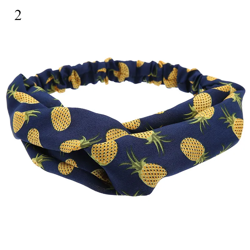 

Fashion Floral Leopard Cross Headband Turban Elastic Hairband Head Wrap Hair Accessories for Women Girls Headwear Accessories