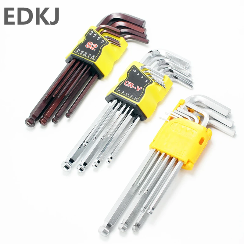 9 шт. шестигранный гаечный ключ из углеродистой стали | Инструменты