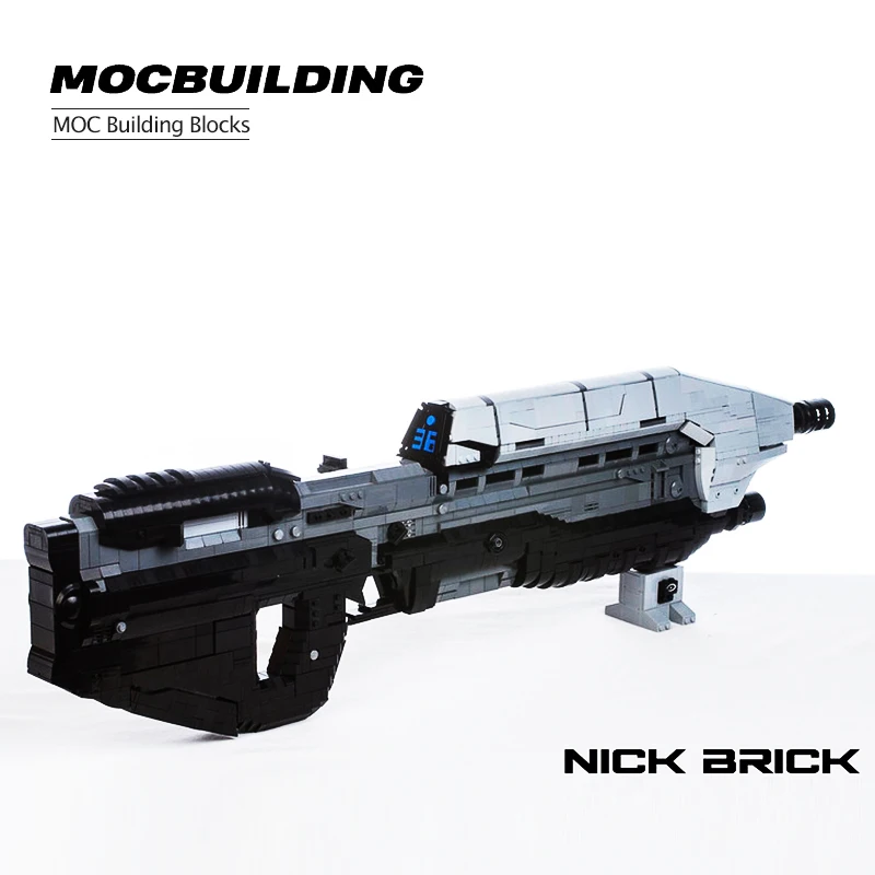 

MOC Star military series Halo MA5D Rifle Building block assembly model DIY Brick Toys Boy's Birthday Gifts Creator