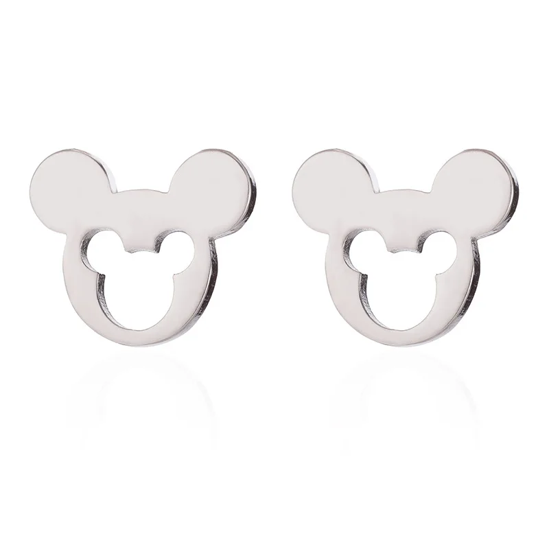

2021 Stainless Steel Cartoons Necklaces for Women Kids Jewelry Mini Mouse Animal Rabbit Necklace Jewelry Gift Wholesale