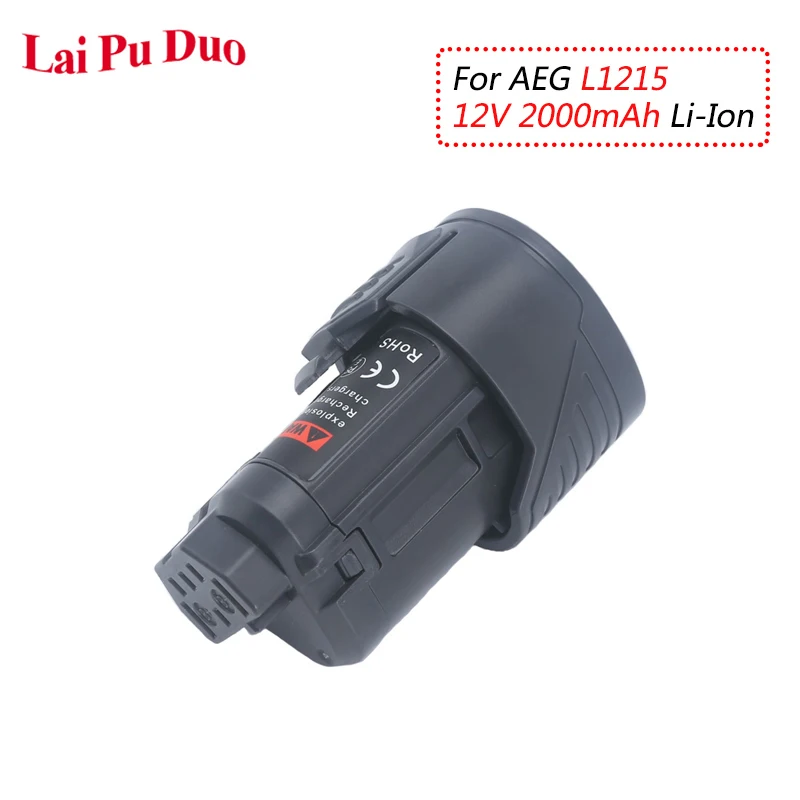 For AEG 12V 2000mAh/2.0A L1215 Li-ion Rechargable Power Tool battery S12C2 BSS12C BS12C L1215P L1215R | Электроника