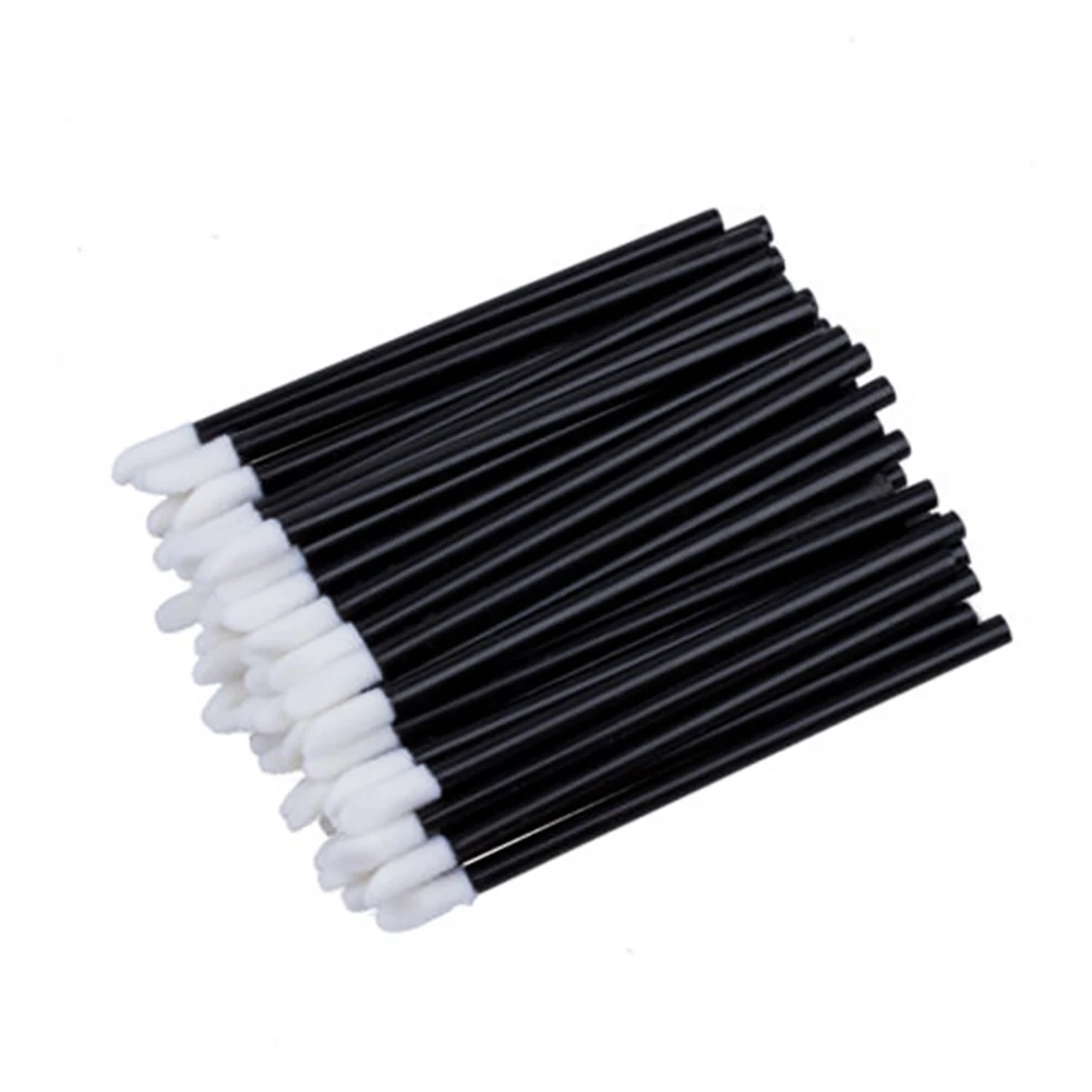 

50/100pcs Disposable Lip Brush Eyelash Makeup Brush Lipstick Stick Makeup Cosmetic Tool Disposable Lip Brush