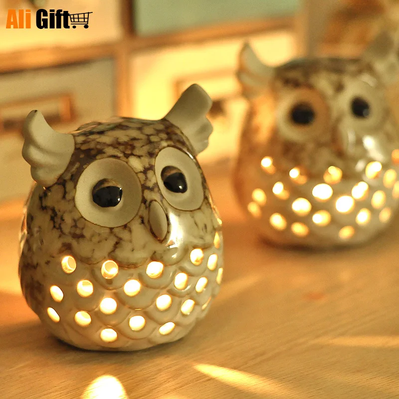 Простой Винтаж Европейский Стиль Свеча в форме Совы палка Романтический