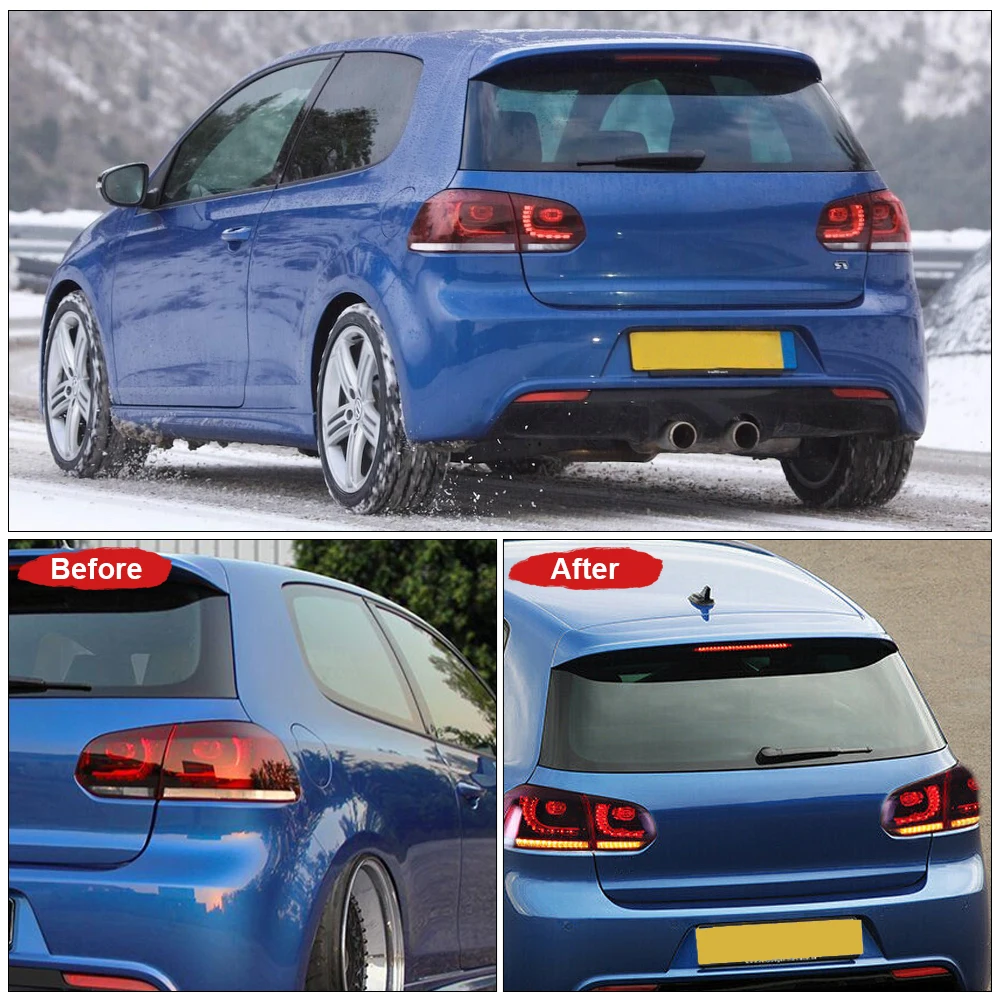 Автомобильный Стайлинг Аксессуары для заднего фонаря VW Golf 6 LED задние фонари 2009-2012