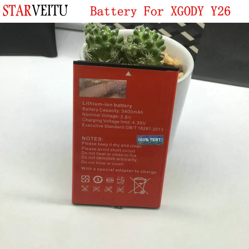 Аккумулятор Starveitu литий ионный для XGODY Y26 аккумуляторные полимерные батареи 6 0