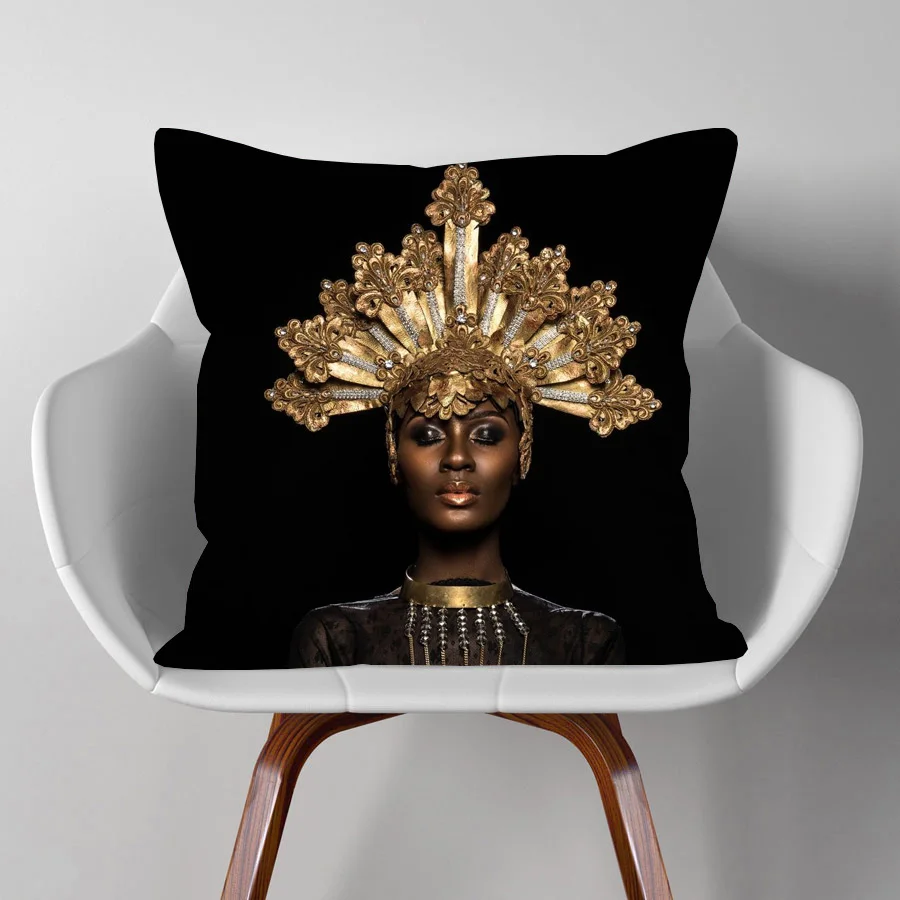 Модная наволочка для подушки в африканском стиле девушек декоративные дивана