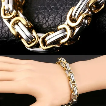 Byzantine Fashion Men's Stainless Steel Bracelet 4